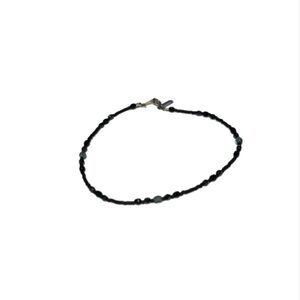 Holly Yashi Black Beaded Ankle Bracelet